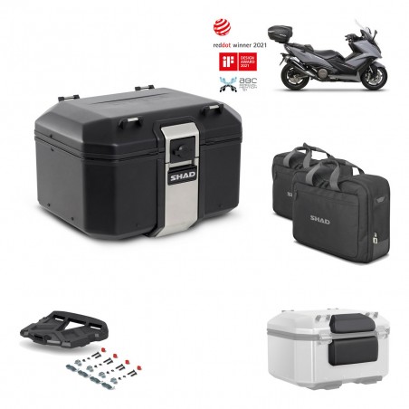 SHAD Baul trasero + parrilla soporte montaje accesorios TR48 TERRA BLACK EDITION KIT-451807