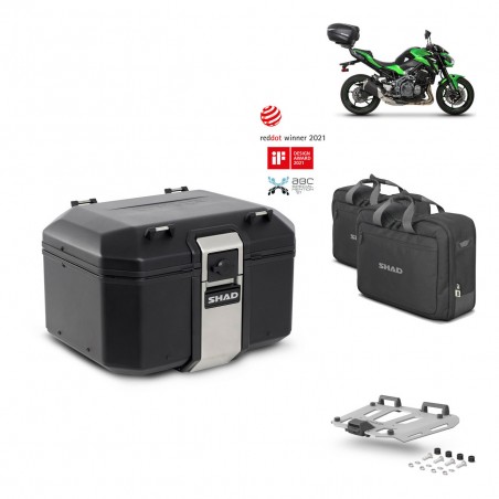 SHAD Rear trunk + grill mounting bracket accessories TR48 TERRA BLACK EDITION KIT-451837