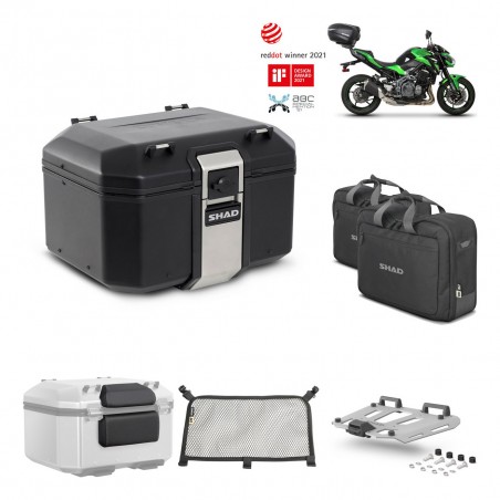 SHAD Baul trasero + parrilla soporte montaje accesorios TR48 TERRA BLACK EDITION KIT-451840