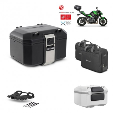 SHAD Baul trasero + parrilla soporte montaje accesorios TR48 TERRA BLACK EDITION KIT-451846