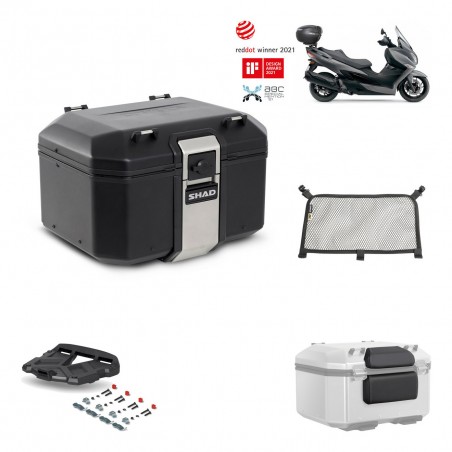 SHAD Baul trasero + parrilla soporte montaje accesorios TR48 TERRA BLACK EDITION KIT-451874