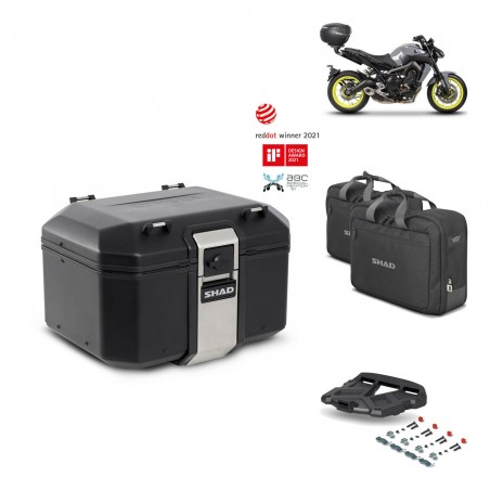 SHAD Baul trasero + parrilla soporte montaje accesorios TR48 TERRA BLACK EDITION KIT-451921