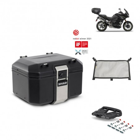 SHAD Baul trasero + parrilla soporte montaje accesorios TR48 TERRA BLACK EDITION KIT-451965