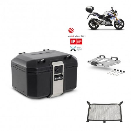 SHAD Rear trunk + grill mounting bracket accessories TR48 TERRA BLACK EDITION KIT-451996