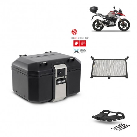 SHAD Baul trasero + parrilla soporte montaje accesorios TR48 TERRA BLACK EDITION KIT-452027