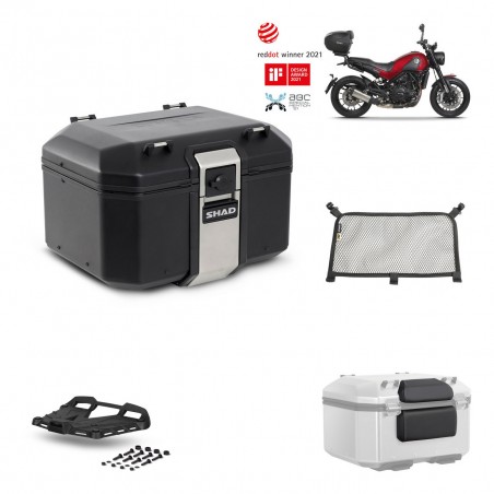 SHAD Baul trasero + parrilla soporte montaje accesorios TR48 TERRA BLACK EDITION KIT-452051