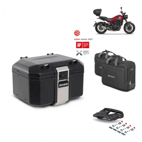 SHAD Baul trasero + parrilla soporte montaje accesorios TR48 TERRA BLACK EDITION KIT-452059