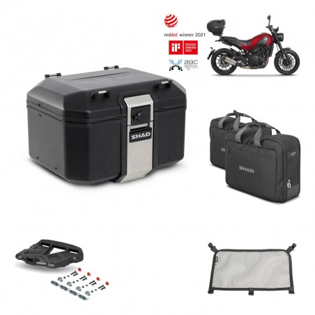 SHAD Baul trasero + parrilla soporte montaje accesorios TR48 TERRA BLACK EDITION KIT-452061