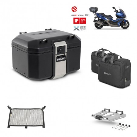 SHAD Baul trasero + parrilla soporte montaje accesorios TR48 TERRA BLACK EDITION KIT-452115