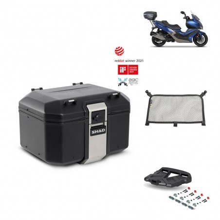 SHAD Baul trasero + parrilla soporte montaje accesorios TR48 TERRA BLACK EDITION KIT-452126