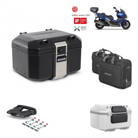 SHAD Baul trasero + parrilla soporte montaje accesorios TR48 TERRA BLACK EDITION KIT-452129