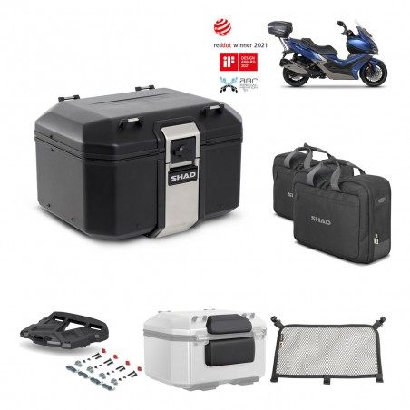 SHAD Baul trasero + parrilla soporte montaje accesorios TR48 TERRA BLACK EDITION KIT-452131