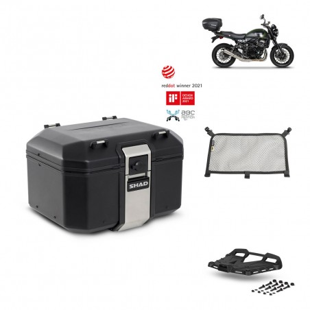 SHAD Baul trasero + parrilla soporte montaje accesorios TR48 TERRA BLACK EDITION KIT-452142