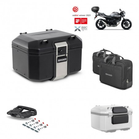 SHAD Baul trasero + parrilla soporte montaje accesorios TR48 TERRA BLACK EDITION KIT-452175