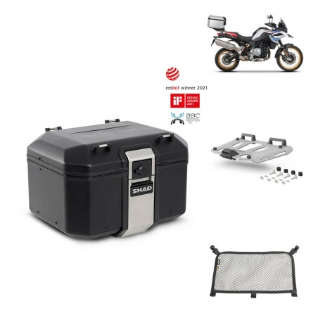 SHAD Baul trasero + parrilla soporte montaje accesorios TR48 TERRA BLACK EDITION KIT-452203