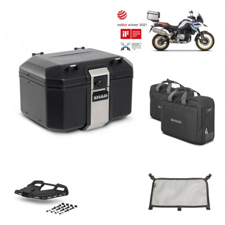 SHAD Baul trasero + parrilla soporte montaje accesorios TR48 TERRA BLACK EDITION KIT-452215