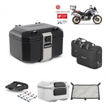 SHAD Baul trasero + parrilla soporte montaje accesorios TR48 TERRA BLACK EDITION KIT-452223