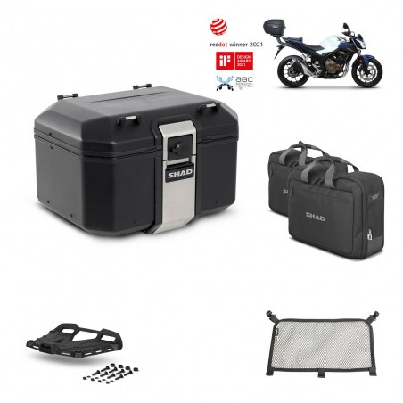 SHAD Rear trunk + grill mounting bracket accessories TR48 TERRA BLACK EDITION KIT-452261