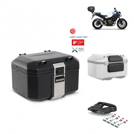 SHAD Rear trunk + grill mounting bracket accessories TR48 TERRA BLACK EDITION KIT-452263