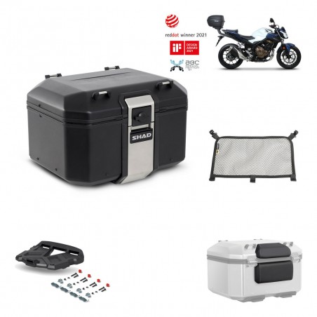 SHAD Baul trasero + parrilla soporte montaje accesorios TR48 TERRA BLACK EDITION KIT-452265