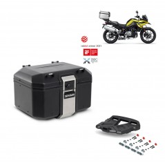 SHAD Baul trasero + parrilla soporte montaje TR48 TERRA BLACK EDITION KIT-452293