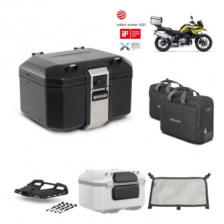 SHAD Baul trasero + parrilla soporte montaje accesorios TR48 TERRA BLACK EDITION KIT-452308
