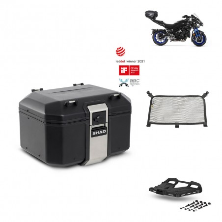 SHAD Baul trasero + parrilla soporte montaje accesorios TR48 TERRA BLACK EDITION KIT-452395