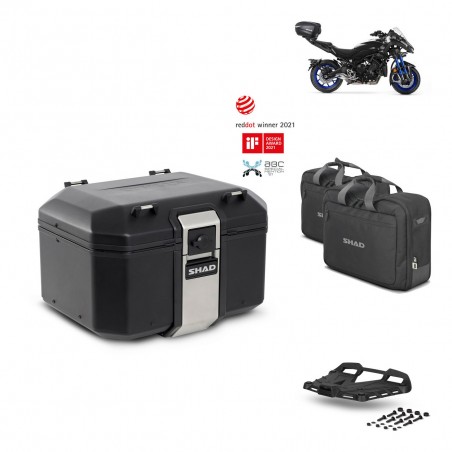 SHAD Baul trasero + parrilla soporte montaje accesorios TR48 TERRA BLACK EDITION KIT-452397