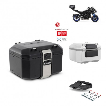 SHAD Baul trasero + parrilla soporte montaje accesorios TR48 TERRA BLACK EDITION KIT-452401