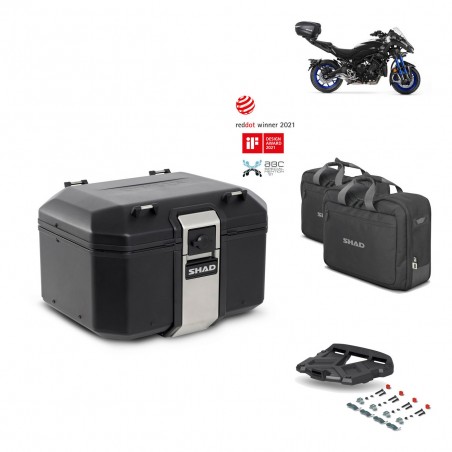 SHAD Baul trasero + parrilla soporte montaje accesorios TR48 TERRA BLACK EDITION KIT-452404