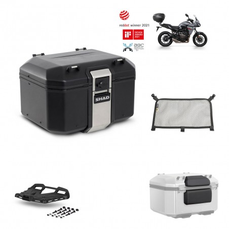 SHAD Baul trasero + parrilla soporte montaje accesorios TR48 TERRA BLACK EDITION KIT-452419