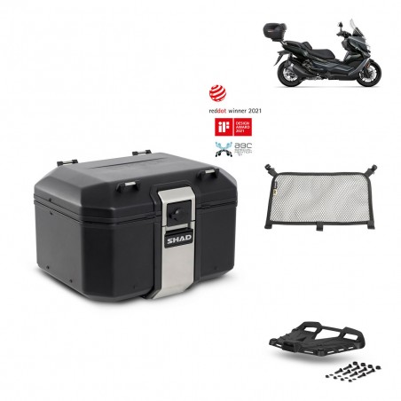 SHAD Baul trasero + parrilla soporte montaje accesorios TR48 TERRA BLACK EDITION KIT-452464