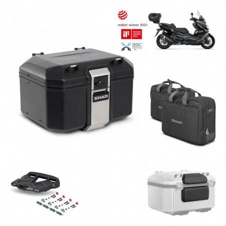 SHAD Baul trasero + parrilla soporte montaje accesorios TR48 TERRA BLACK EDITION KIT-452474