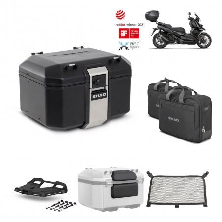 SHAD Baul trasero + parrilla soporte montaje accesorios TR48 TERRA BLACK EDITION KIT-452515