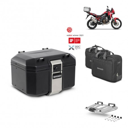 SHAD Baul trasero + parrilla soporte montaje accesorios TR48 TERRA BLACK EDITION KIT-452527