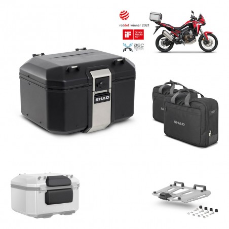 SHAD Baul trasero + parrilla soporte montaje accesorios TR48 TERRA BLACK EDITION KIT-452528