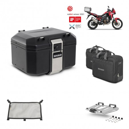 SHAD Baul trasero + parrilla soporte montaje accesorios TR48 TERRA BLACK EDITION KIT-452529