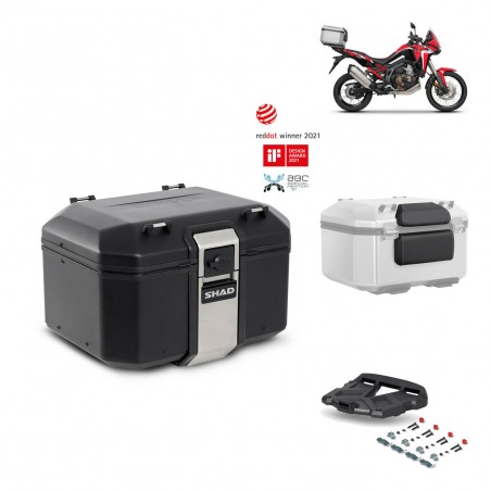 SHAD Baul trasero + parrilla soporte montaje accesorios TR48 TERRA BLACK EDITION KIT-452539