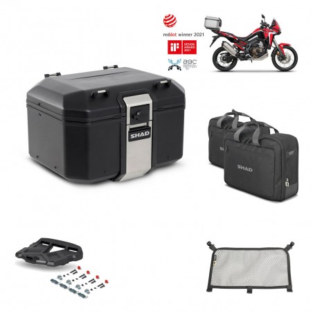 SHAD Baul trasero + parrilla soporte montaje accesorios TR48 TERRA BLACK EDITION KIT-452544