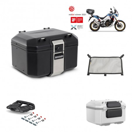 SHAD Baul trasero + parrilla soporte montaje accesorios TR48 TERRA BLACK EDITION KIT-452564
