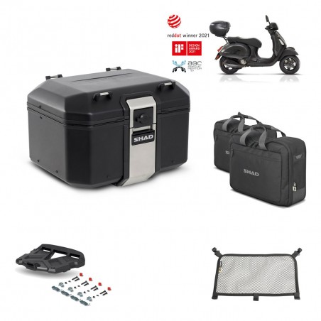 SHAD Baul trasero + parrilla soporte montaje accesorios TR48 TERRA BLACK EDITION KIT-452613