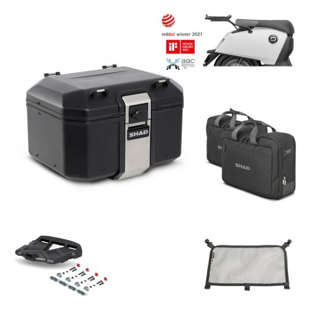 SHAD Baul trasero + parrilla soporte montaje accesorios TR48 TERRA BLACK EDITION KIT-452636