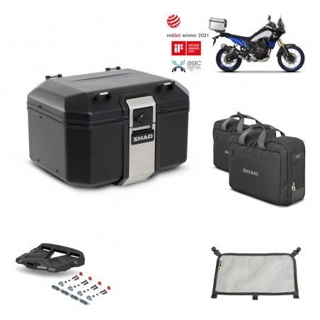 SHAD Baul trasero + parrilla soporte montaje accesorios TR48 TERRA BLACK EDITION KIT-452682