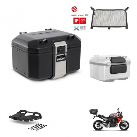 SHAD Baul trasero + parrilla soporte montaje accesorios TR48 TERRA BLACK EDITION KIT-452695