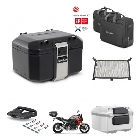 SHAD Baul trasero + parrilla soporte montaje accesorios TR48 TERRA BLACK EDITION KIT-452706