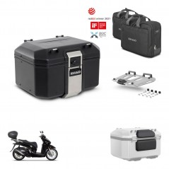 SHAD Baul trasero + soporte montaje parrilla accesorios TR48 TERRA BLACK EDITION KIT-452781