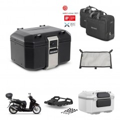 SHAD Baul trasero + soporte montaje parrilla accesorios TR48 TERRA BLACK EDITION KIT-452791