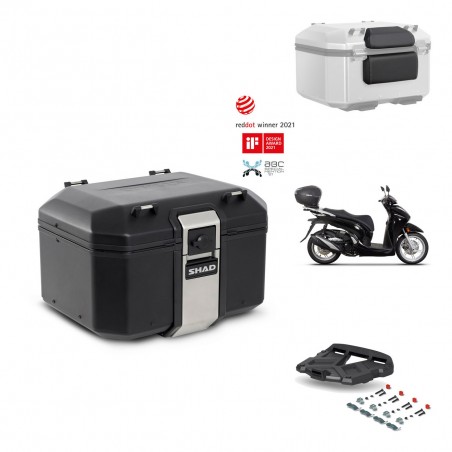SHAD Baul trasero + parrilla soporte montaje accesorios TR48 TERRA BLACK EDITION KIT-452792