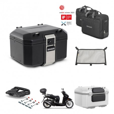 SHAD Baul trasero + parrilla soporte montaje accesorios TR48 TERRA BLACK EDITION KIT-452798