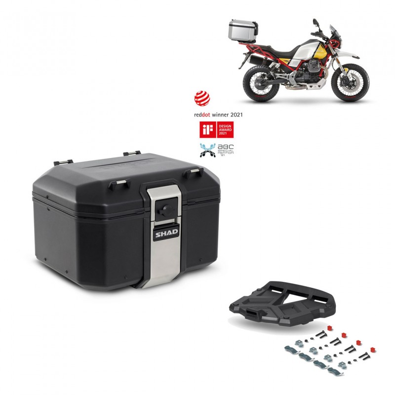 SHAD Baul trasero + parrilla soporte montaje TR48 TERRA BLACK EDITION KIT-452845